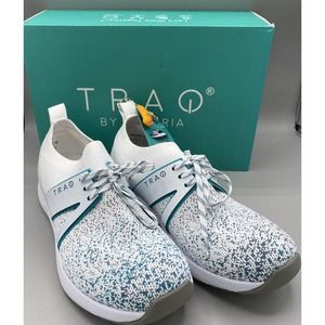 TRAQ By Alegria Qool Womens SMART Walking SHOE Sneaker White US 9 | EU 39 NIB